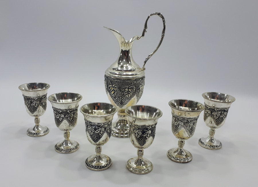 ANTİKA GÜMÜŞ KAPLAMA LİKÖR TAKIMI