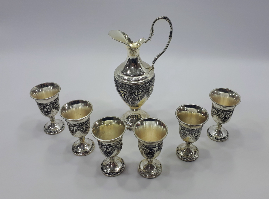 ANTİKA GÜMÜŞ KAPLAMA LİKÖR TAKIMI