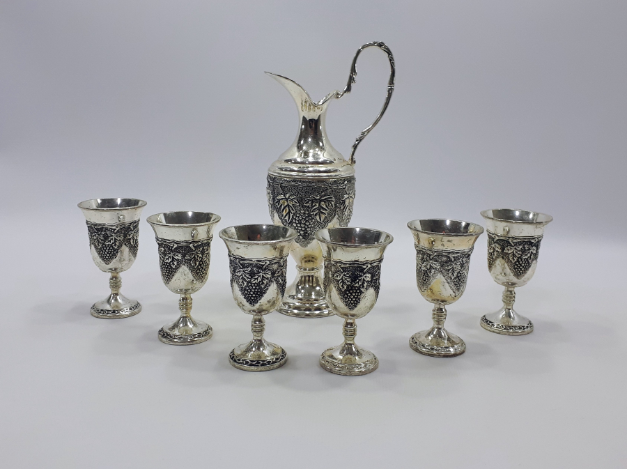 ANTİKA GÜMÜŞ KAPLAMA LİKÖR TAKIMI