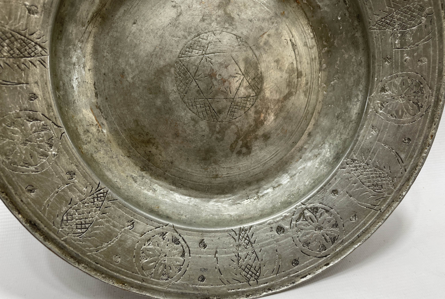 OSMANLI DÖNEMİ CELB? HASAN ÇELEBİ YAZILI BAKIR TABAK