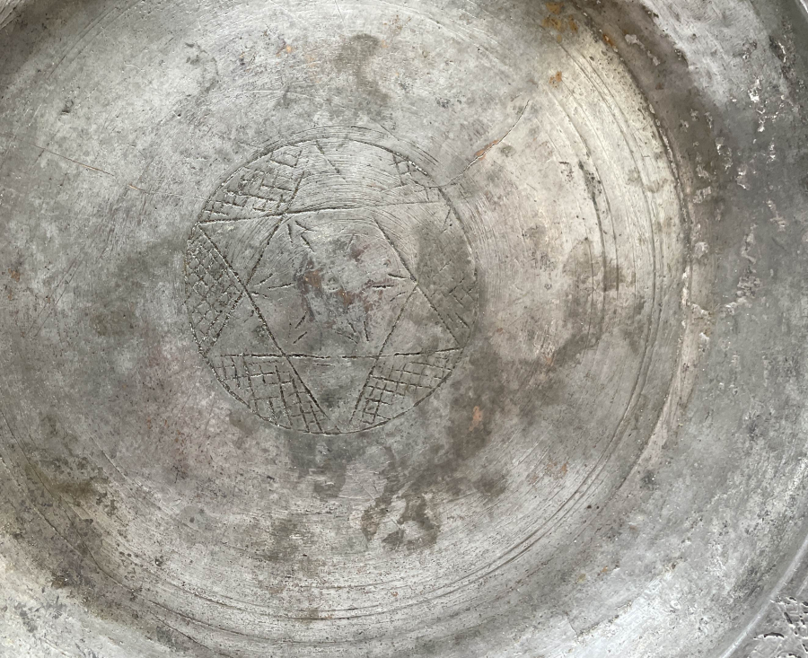 OSMANLI DÖNEMİ CELB? HASAN ÇELEBİ YAZILI BAKIR TABAK