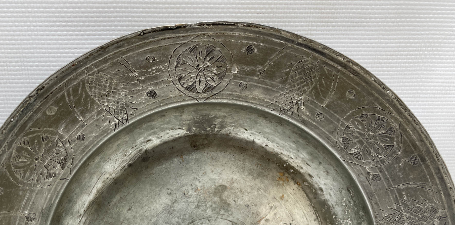 OSMANLI DÖNEMİ CELB? HASAN ÇELEBİ YAZILI BAKIR TABAK