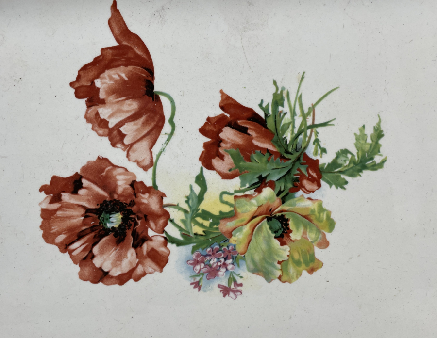 OSMANLI DÖNEMİ EL BOYAMA BÜYÜK BOY TAŞ TEPSİ