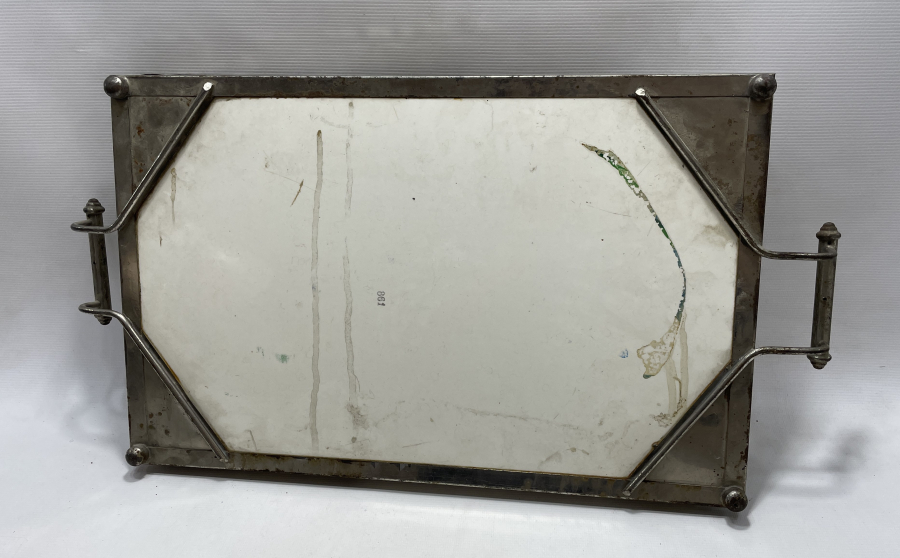 OSMANLI DÖNEMİ EL BOYAMA BÜYÜK BOY TAŞ TEPSİ