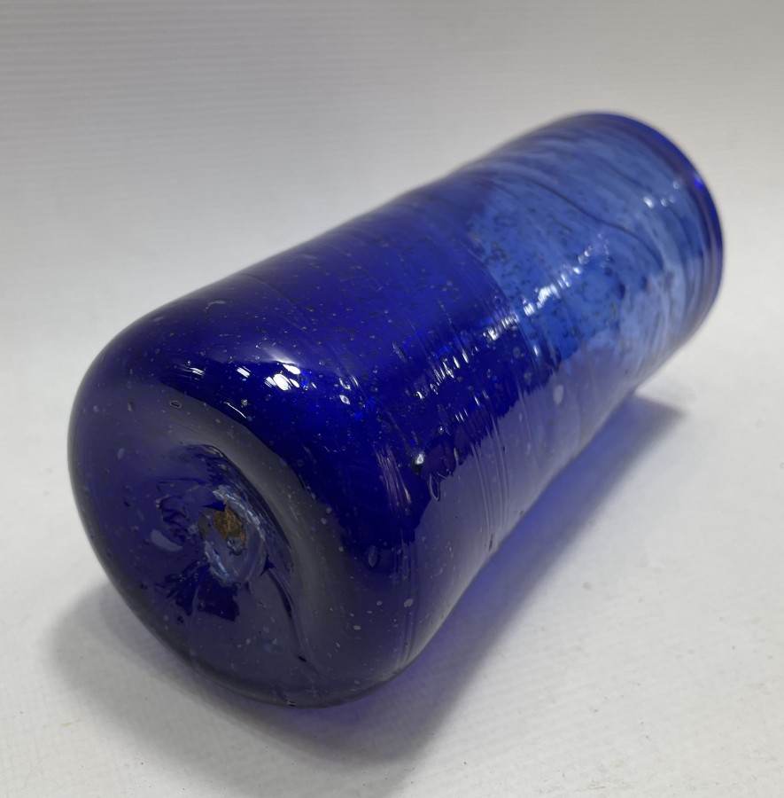 OSMANLI DÖNEMİ KOPARMA İŞÇİLİKLİ MAVİ BARDAK