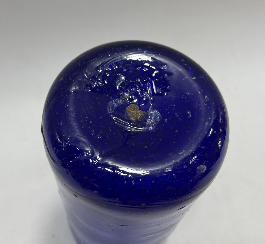 OSMANLI DÖNEMİ KOPARMA İŞÇİLİKLİ MAVİ BARDAK