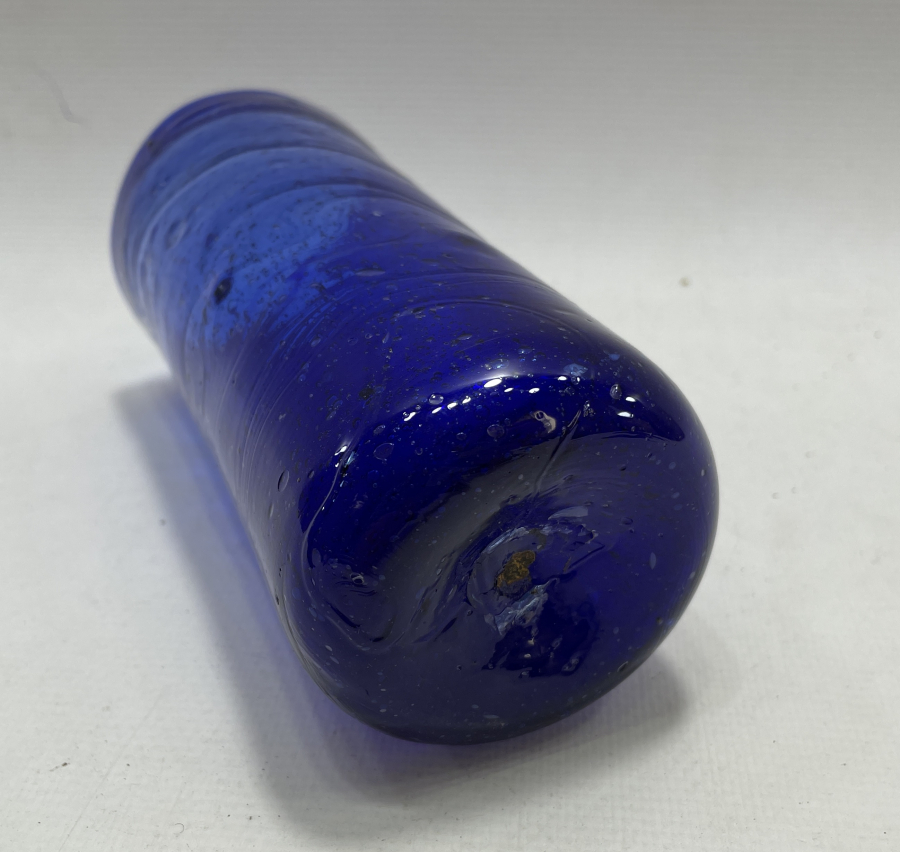 OSMANLI DÖNEMİ KOPARMA İŞÇİLİKLİ MAVİ BARDAK