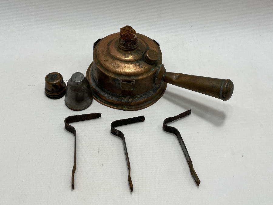 OSMANLI DÖNEMİ NADİR FORMDA SAPLI KAHVECİ KAMİNETOSU