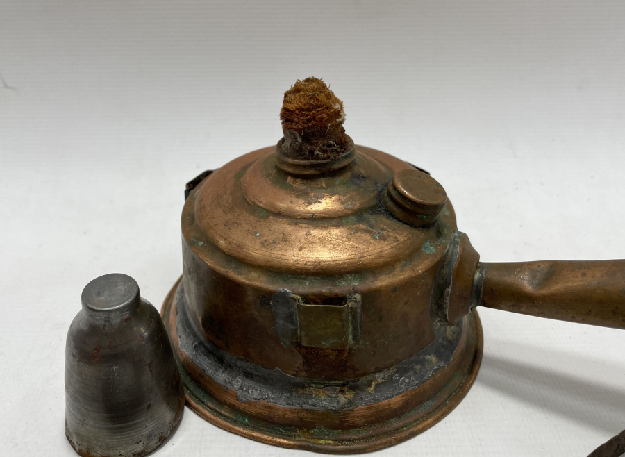 OSMANLI DÖNEMİ NADİR FORMDA SAPLI KAHVECİ KAMİNETOSU