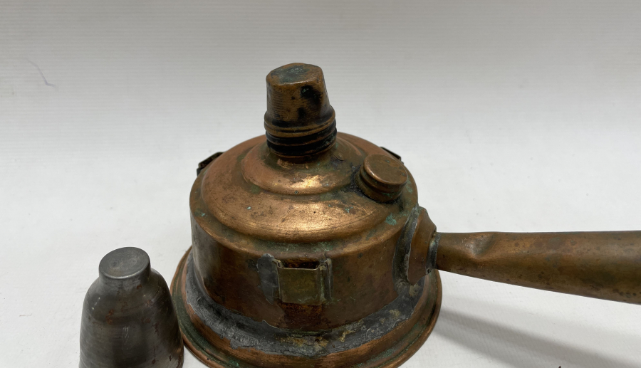 OSMANLI DÖNEMİ NADİR FORMDA SAPLI KAHVECİ KAMİNETOSU