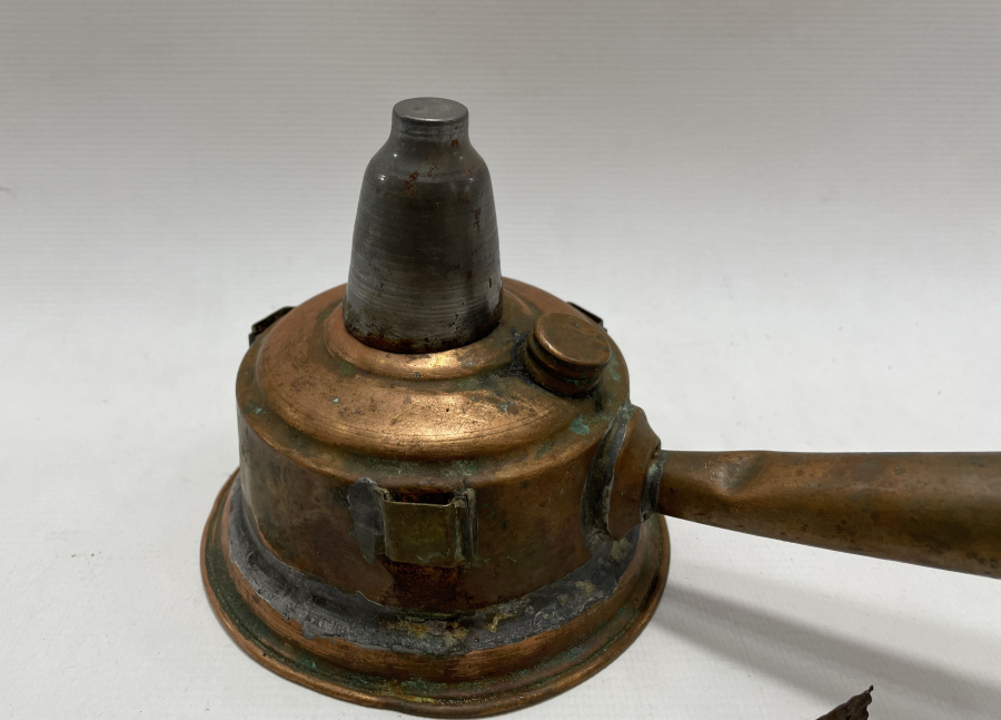 OSMANLI DÖNEMİ NADİR FORMDA SAPLI KAHVECİ KAMİNETOSU