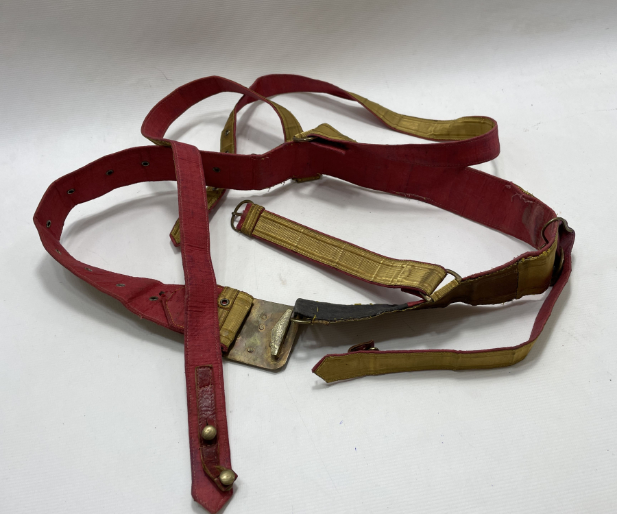 OSMANLI DÖNEMİ SIRMA İŞÇİLİKLİ SUBAY KEMERİ