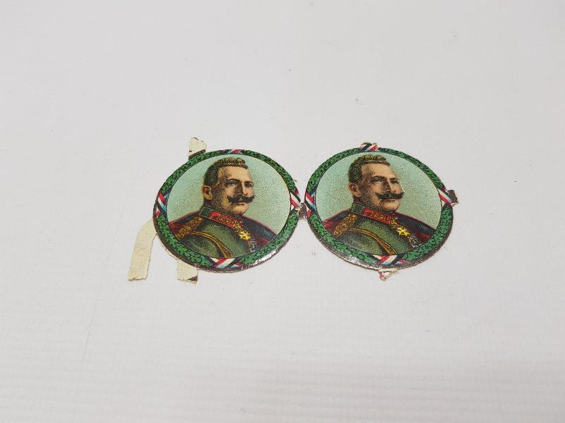 1. DÜNYA SAVAŞI DÖNEMİ ALMAN KAISER WILHELM TEMALI İKİ ADET VİNYET 