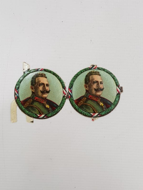 1. DÜNYA SAVAŞI DÖNEMİ ALMAN KAISER WILHELM TEMALI İKİ ADET VİNYET 