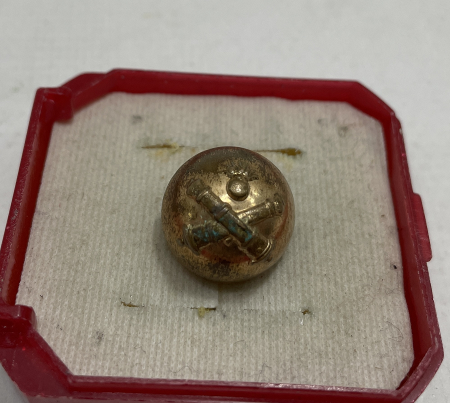 1. DÜNYA SAVAŞI DÖNEMİ ARKASI YAZILI TOPÇU DÜĞMESİ