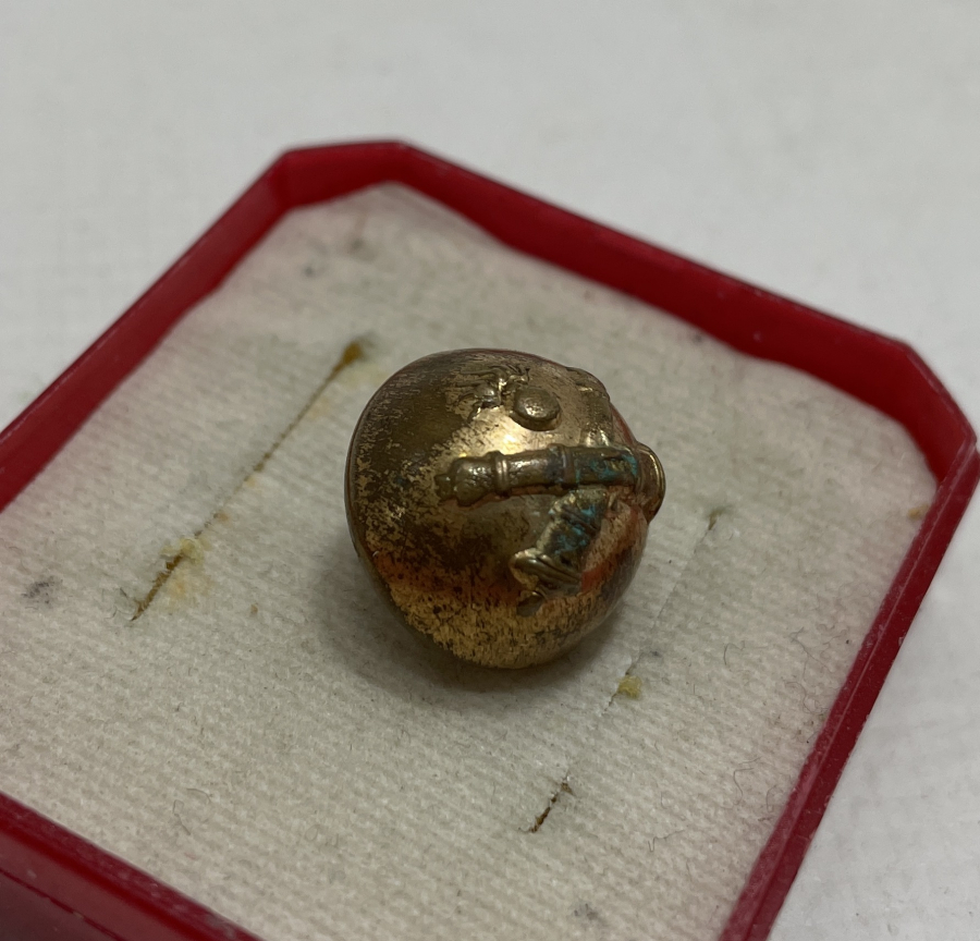 1. DÜNYA SAVAŞI DÖNEMİ ARKASI YAZILI TOPÇU DÜĞMESİ