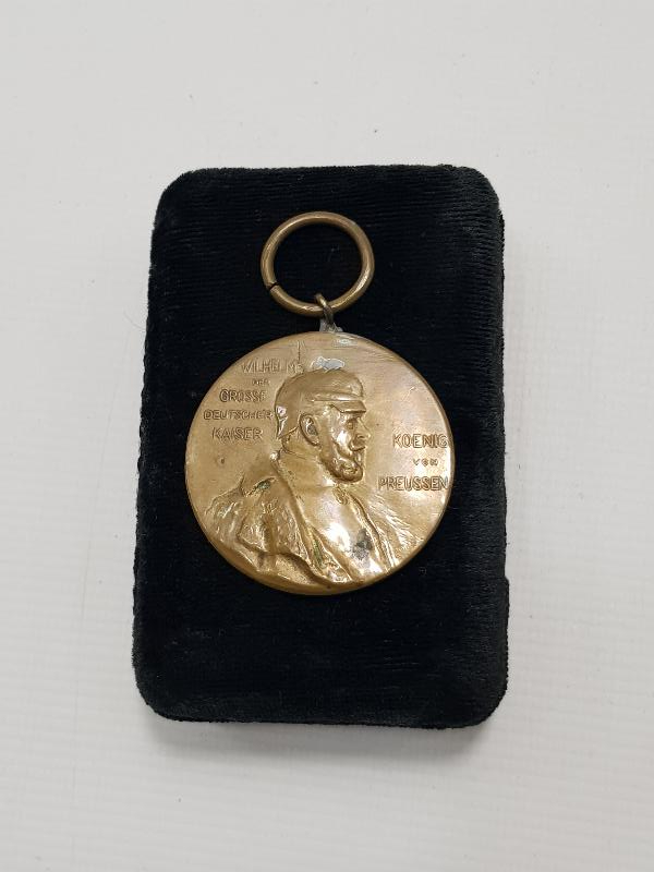 1897 TARİHLİ KAISER WILHELM BRONZ MADALYA 