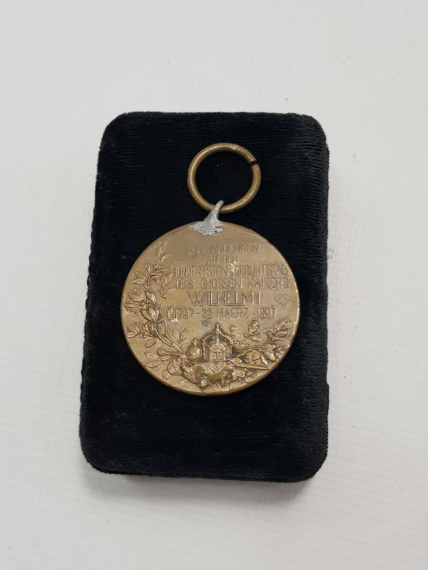1897 TARİHLİ KAISER WILHELM BRONZ MADALYA 