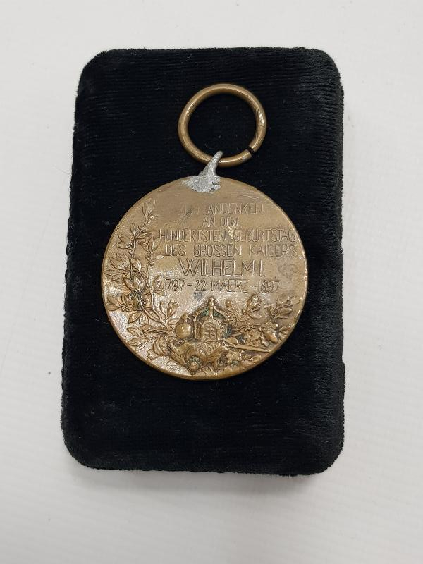 1897 TARİHLİ KAISER WILHELM BRONZ MADALYA 