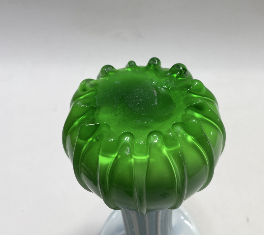 1900 BAŞLARI MURANO KOPARMA CAM VAZO