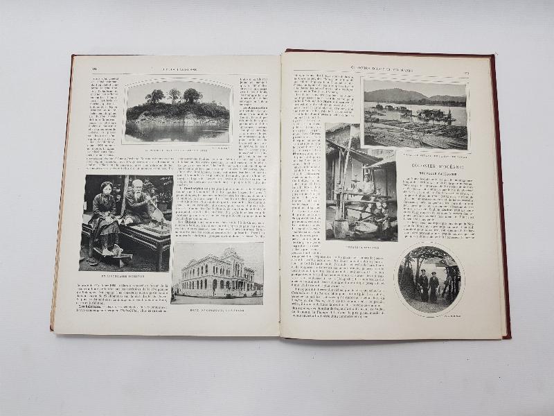 1900'LERDEN FRANSIZCA ATLAS LAROUSSE ILLUSTRE