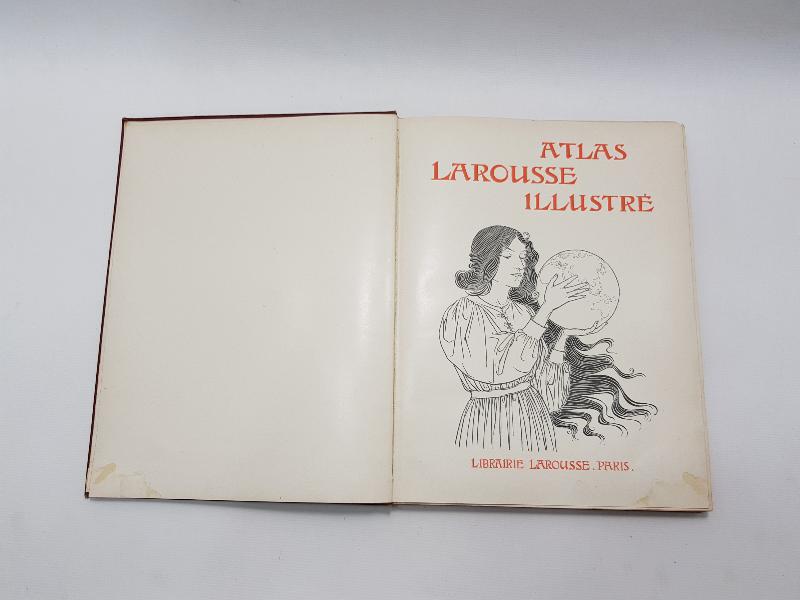 1900'LERDEN FRANSIZCA ATLAS LAROUSSE ILLUSTRE