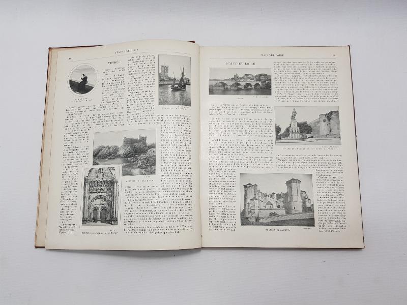 1900'LERDEN FRANSIZCA ATLAS LAROUSSE ILLUSTRE