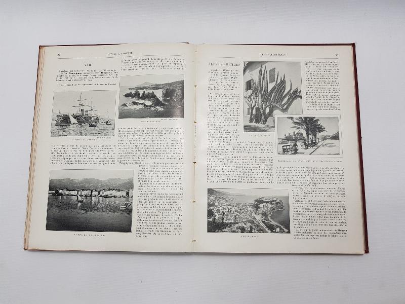 1900'LERDEN FRANSIZCA ATLAS LAROUSSE ILLUSTRE