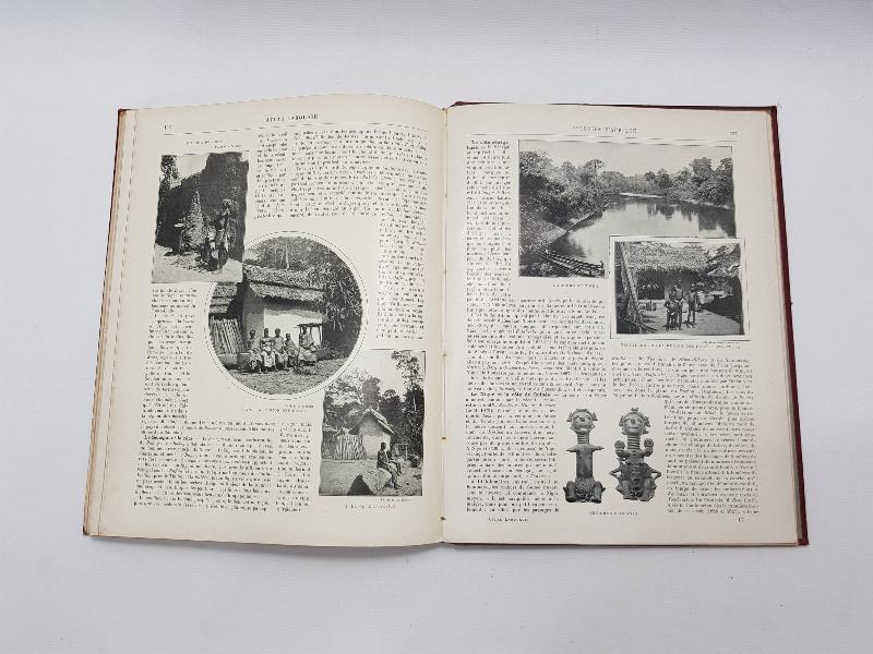 1900'LERDEN FRANSIZCA ATLAS LAROUSSE ILLUSTRE