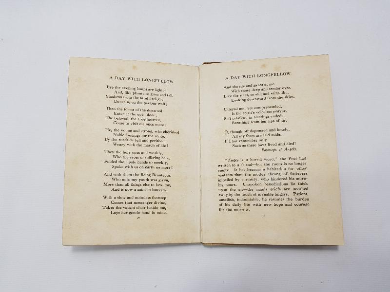 1900's HIRİSTİYAN EVANGELİST İLAHİ KİTABI: A DAY WITH THE POET LONGFELLOW 