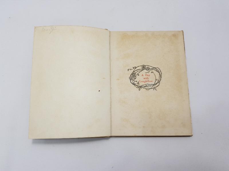 1900's HIRİSTİYAN EVANGELİST İLAHİ KİTABI: A DAY WITH THE POET LONGFELLOW 