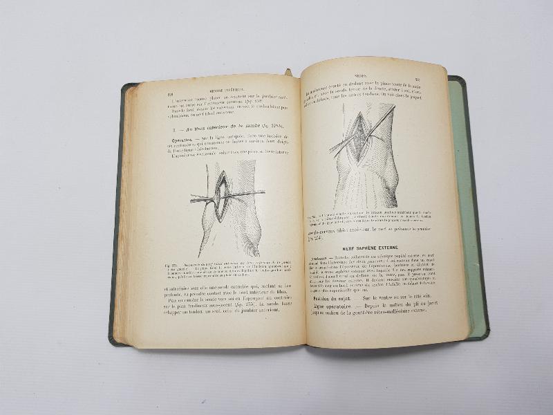 1904 TARİHLİ FRANSIZCA TIP KİTABI: PRECIS DE TECHNIQUE OPERATOIRE