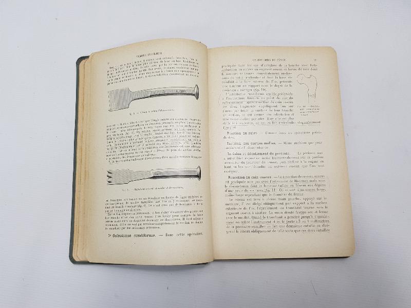 1904 TARİHLİ FRANSIZCA TIP KİTABI: PRECIS DE TECHNIQUE OPERATOIRE