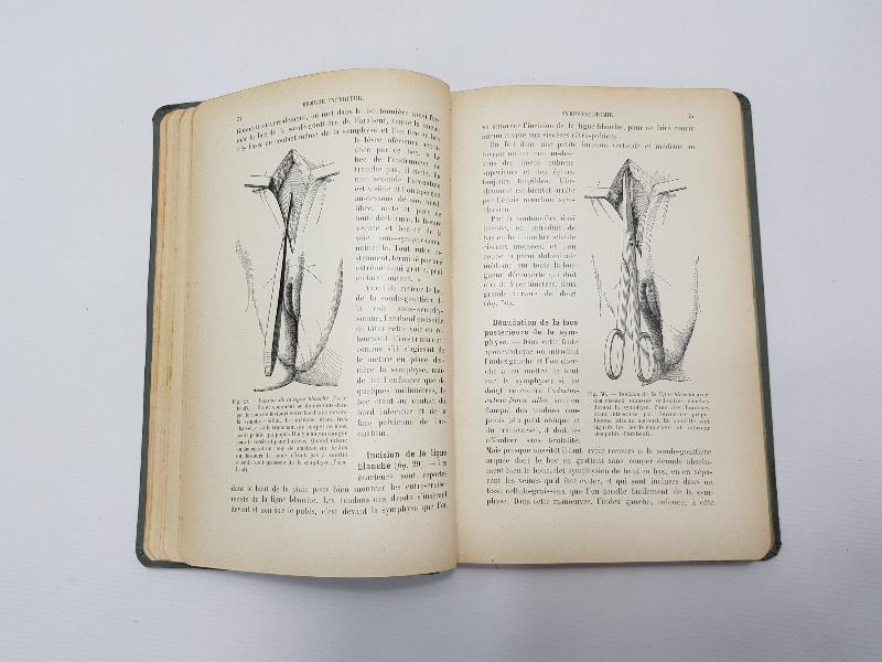 1904 TARİHLİ FRANSIZCA TIP KİTABI: PRECIS DE TECHNIQUE OPERATOIRE