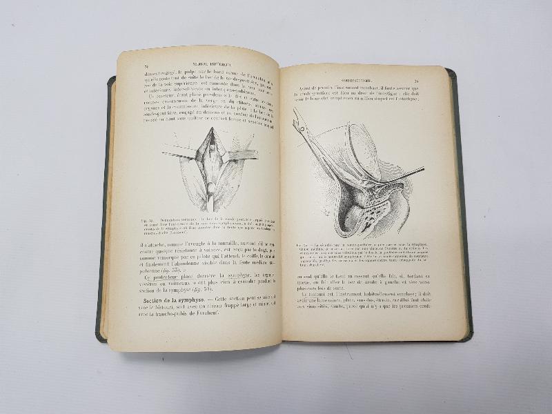 1904 TARİHLİ FRANSIZCA TIP KİTABI: PRECIS DE TECHNIQUE OPERATOIRE