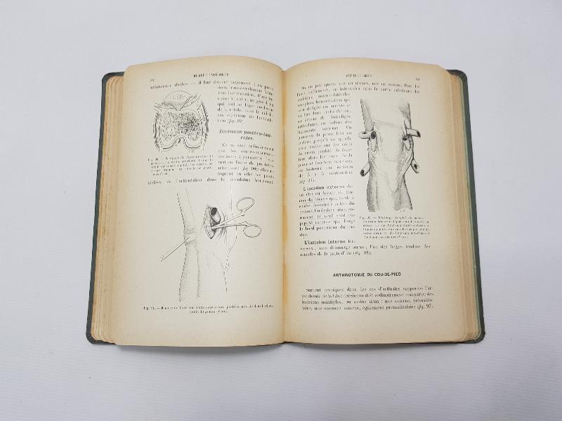 1904 TARİHLİ FRANSIZCA TIP KİTABI: PRECIS DE TECHNIQUE OPERATOIRE
