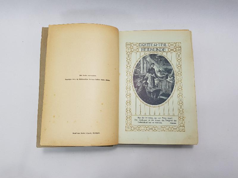 1913 TARİHLİ ALMANCA TIP KİTABI: DIE FRAU ALS HAUSAERZTIN 