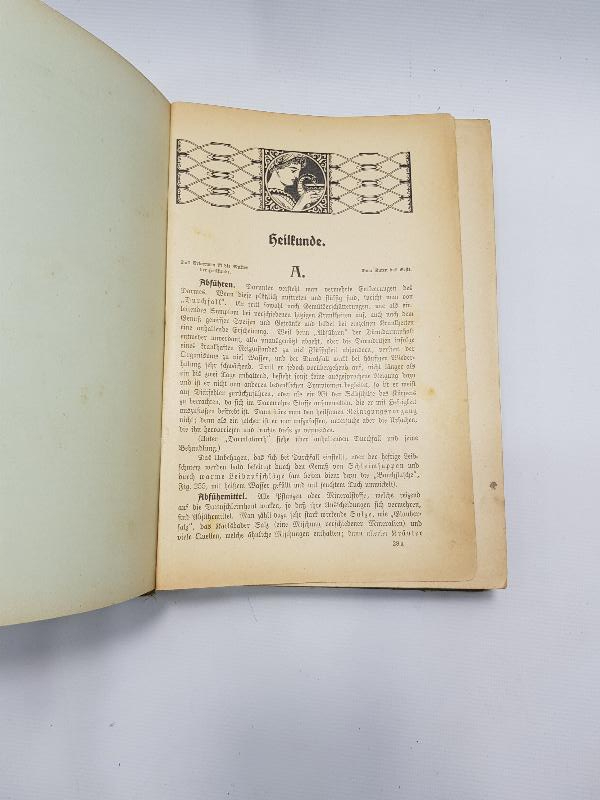 1913 TARİHLİ ALMANCA TIP KİTABI: DIE FRAU ALS HAUSAERZTIN 