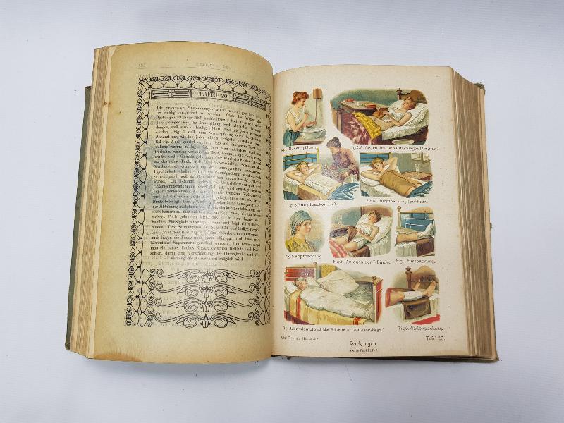 1913 TARİHLİ ALMANCA TIP KİTABI: DIE FRAU ALS HAUSAERZTIN 