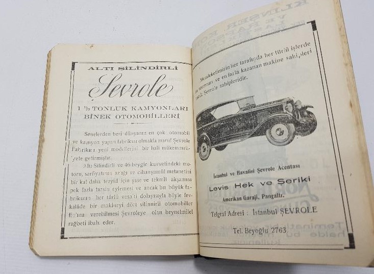 1929-1930 OTOMOBİLCİ VE ŞOFÖRLERE MAHSUS CEP MUHTIRASI 