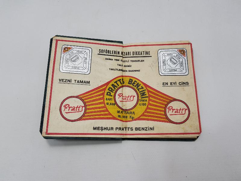 1929-1930 OTOMOBİLCİ VE ŞOFÖRLERE MAHSUS CEP MUHTIRASI 