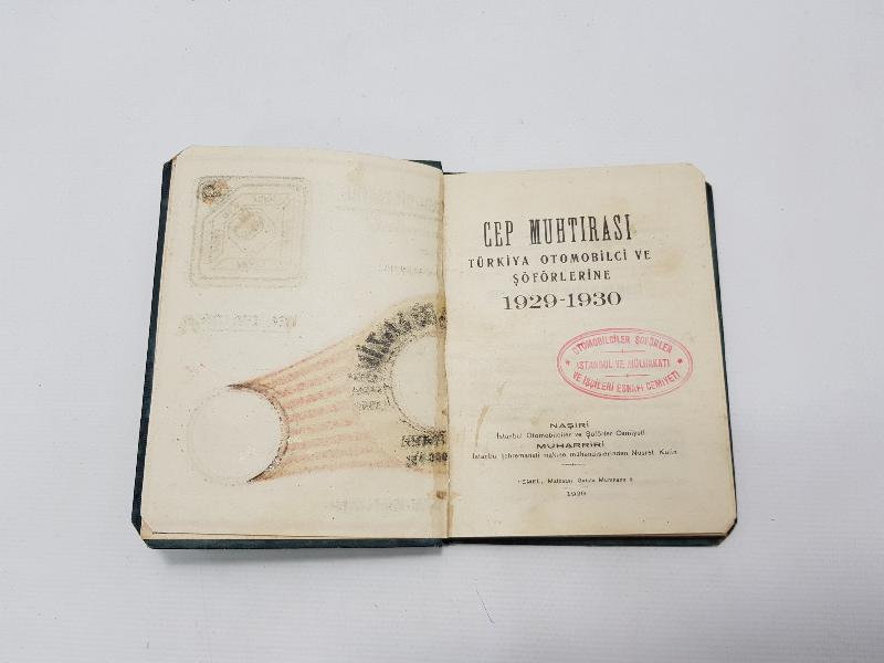 1929-1930 OTOMOBİLCİ VE ŞOFÖRLERE MAHSUS CEP MUHTIRASI 