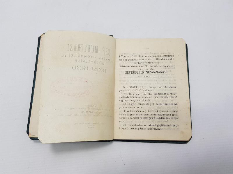 1929-1930 OTOMOBİLCİ VE ŞOFÖRLERE MAHSUS CEP MUHTIRASI 