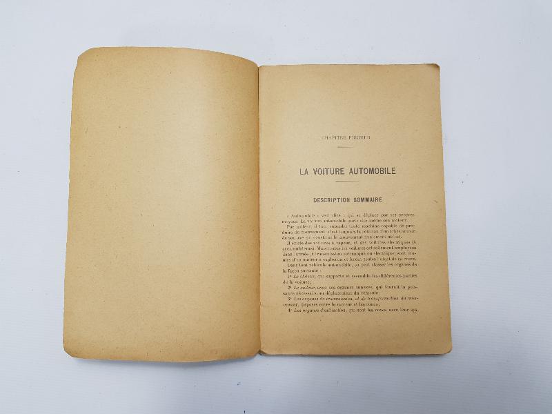 1929 FRANSIZCA KİTAP: TEMEL OTOMOBİL DERSLERİ