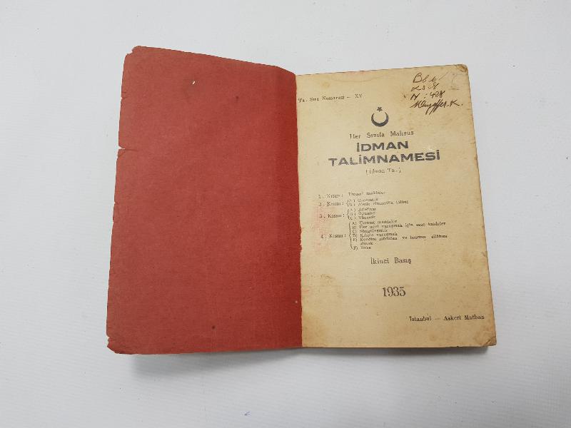 1935 İDMAN TALİMNAMESİ 