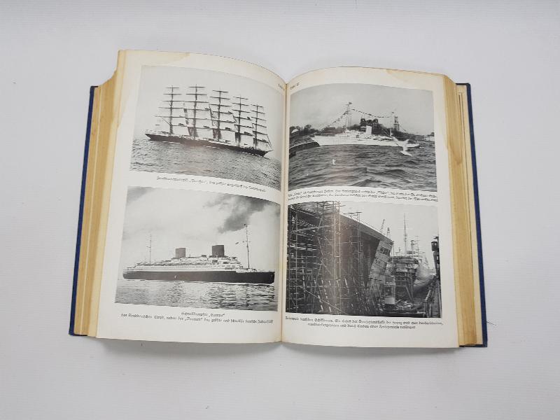 1940 NAZİ ALMANYASI ADOLF HİTLER GÖRSELLİ ALMANCA ASKERİ DENİZCİLİK KİTABI 