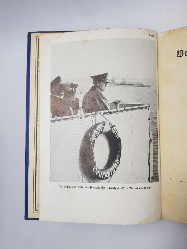 1940 NAZİ ALMANYASI ADOLF HİTLER GÖRSELLİ ALMANCA ASKERİ DENİZCİLİK KİTABI 