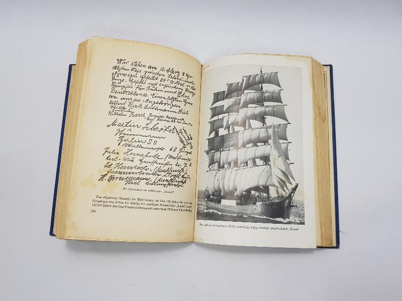 1940 NAZİ ALMANYASI ADOLF HİTLER GÖRSELLİ ALMANCA ASKERİ DENİZCİLİK KİTABI 