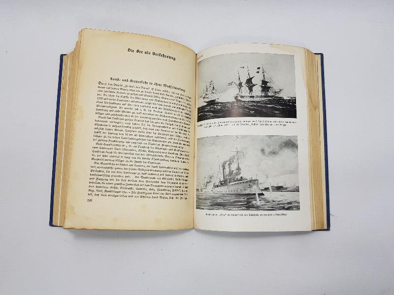 1940 NAZİ ALMANYASI ADOLF HİTLER GÖRSELLİ ALMANCA ASKERİ DENİZCİLİK KİTABI 