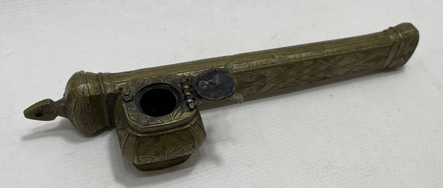 OSMANLI DÖNEM NADİR FORMDA KALEM İŞÇİLİKLİ HATTAT İŞİ DİVİTLİK